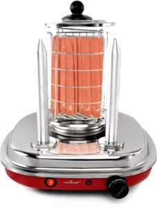 Vaporera y calentador de panecillos de acero inoxidable 