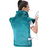 Almohadilla térmica grande para espalda y hombros, envoltura térmica de 24'x33 'con calentamiento rápido y 5 configuraciones de calor, apagado automático disponible - Lagoon