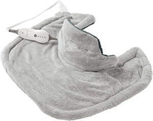 Almohadilla térmica Sunbeam para aliviar el dolor de cuello y hombros 
