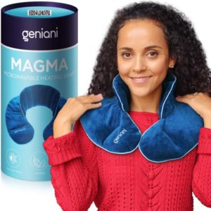 Almohadilla térmica para microondas para cuello y hombros 