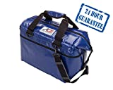 AO Coolers Sportsman Refrigerador suave de vinilo con aislamiento de alta densidad, azul real, 48 latas