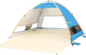 tienda de campaña paraguas