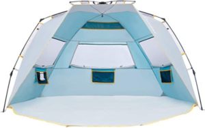 tienda de campaña paraguas