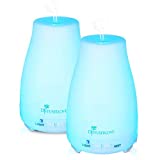 Diffuserlove - Difusor de aceite esencial de 200 ml, difusor ultrasónico de aromaterapia, humidificadores de niebla fría con luces LED de 7 colores y apagado automático sin agua para el hogar, la cocina, el dormitorio