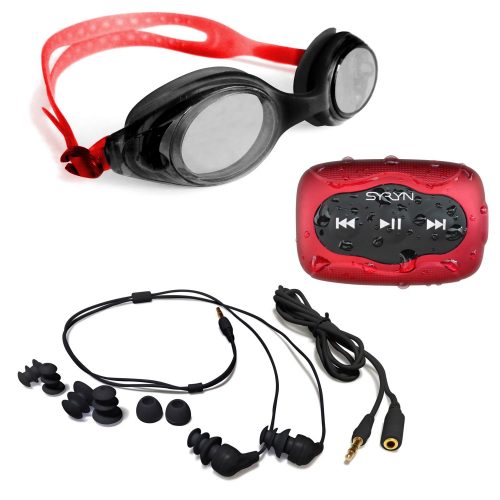 Auriculares Swimbuds y reproductor MP3 impermeable SYRYN de 8 GB-Auriculares impermeables