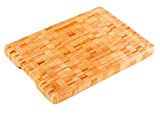 Premium grande y grueso [14' x 10' x 1.25'] Tabla de cortar de bambú orgánica de la tajadera dla tabla del carnicero, grado profesional