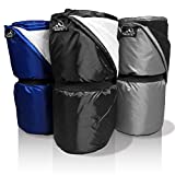 Outdoor Designs USA Manta impermeable - Funda de forro polar plegable para clima frío Paquete impermeable seco para acampar al aire libre Estadio Picnic Yoga Festival de viajes para perros (Negro)