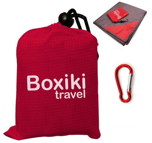  Manta de playa impermeable con bolsillo en el techo 