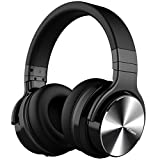 COWIN E7 PRO [Upgraded] Auriculares con cancelación activa de ruido Auriculares Bluetooth con auriculares inalámbricos Micrófono / Graves profundos sobre la oreja Tiempo de reproducción de 30 horas para viajes / trabajo / TV / computadora / teléfono celular