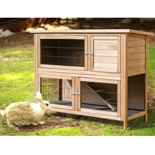 Madera al aire libre jardín patio trasero Rabutch Hutch 