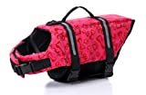 Surblue - Chaleco salvavidas para perros, cinturón ajustable preservador, abrigo de seguridad para mascotas para nadar, pasear en bote (S, rosa)