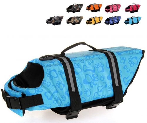 HAOCOO chaleco Salvavidas Chaleco para perros Salvavidas Seguridad Traje de baño Preserver