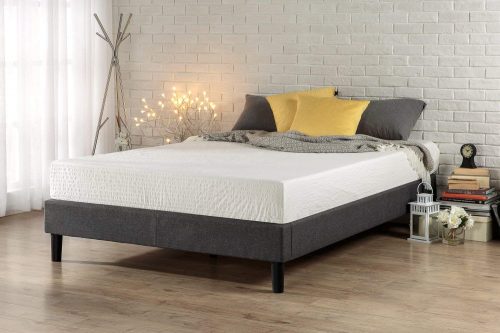  Estructura de cama con plataforma cubierta Zinus Essential