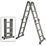 Escalera de mano plegable Escalera plegable de aluminio multiusos Productos de la mejor elección Estiramiento resistente para trabajo pesado