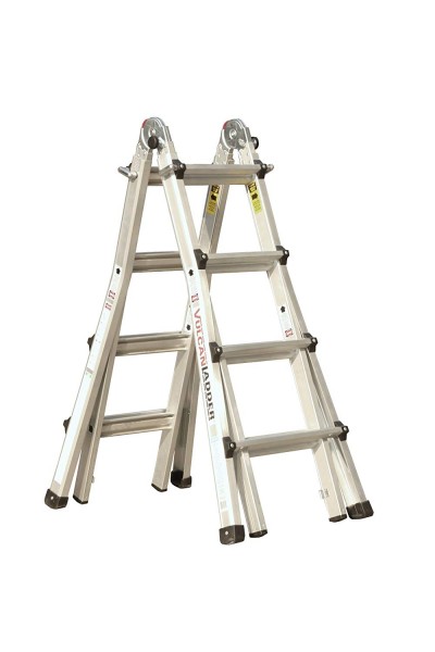 Ladder 9.Vulcan USA 3600735401986540 Escalera de tijera multitarea de aluminio 17Ft 