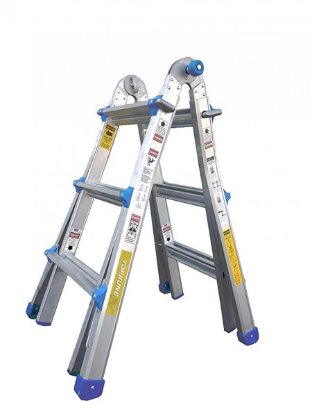 7.Modelo SUPERIOR-17 pies. Escalera multiusos de extensión de aluminio 