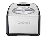 Cuisinart ICE-100 Compressor Ice Cream and Gelato Maker, Plateado, 1-1 / 2-Quart