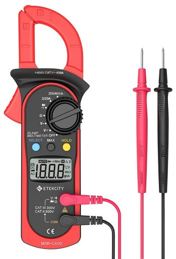  Pinza amperimétrica Etekcity Pinza amperimétrica digital MSR-C600