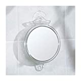 Espejo de ducha con succión sin vaho IDesign, espejo sin vaho para baño, tubo de baño, 8.25 'x 6' x 2 ', limpio, 74800