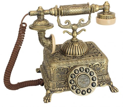  Teléfono antiguo - Grand Emperor 1933 Teléfono giratorio - Cable retro - Teléfonos decorativos vintage