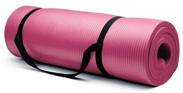 Esterilla de yoga extra gruesa Artículos deportivos con corona de 5/8 bisagras con reborde antiadherente