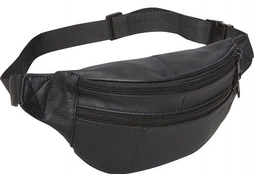 AmeriLeather Riñonera de piel