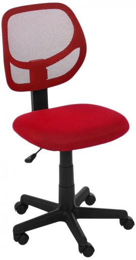  Silla para ordenador con respaldo bajo AmazonBasics