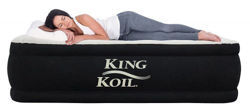  colchón inflable elevado de lujo King Koil TWIN SIZE UPGRADED - colchones inflables dobles