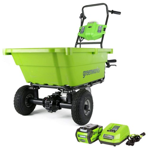  Carro de jardín Greenworks GC40L410 de 40 V con batería de 4 Ah y cargador