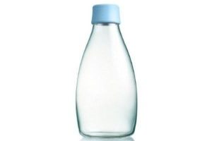 Botellas de agua de cristal